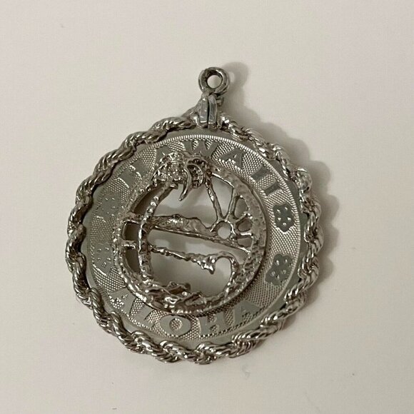 Vintage Crea Sterling Silver Hawaii Charm No Loop - Picture 2 of 11